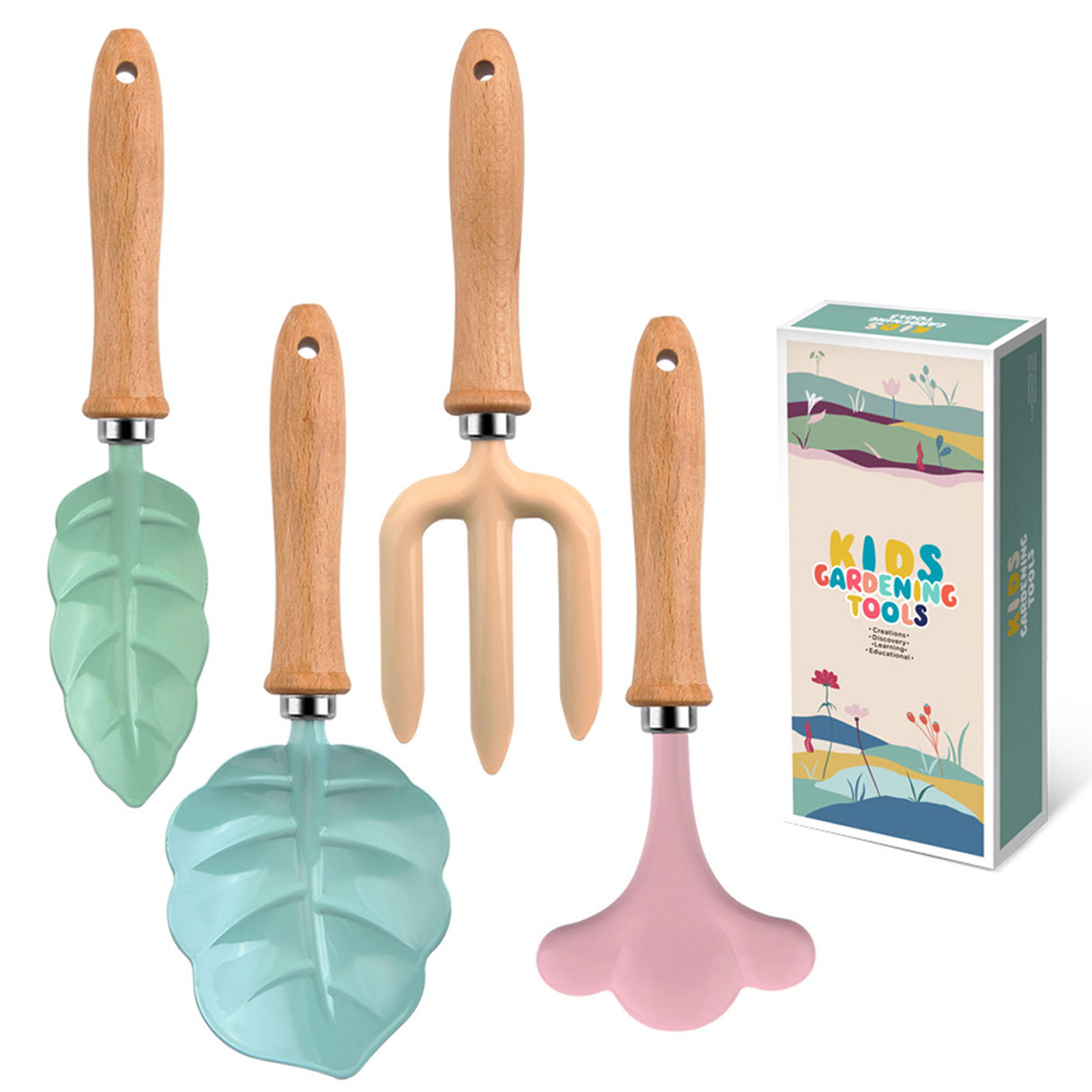 Gardening Tools Kit For Kids - Little Gardener Tool Set Colorful Safe