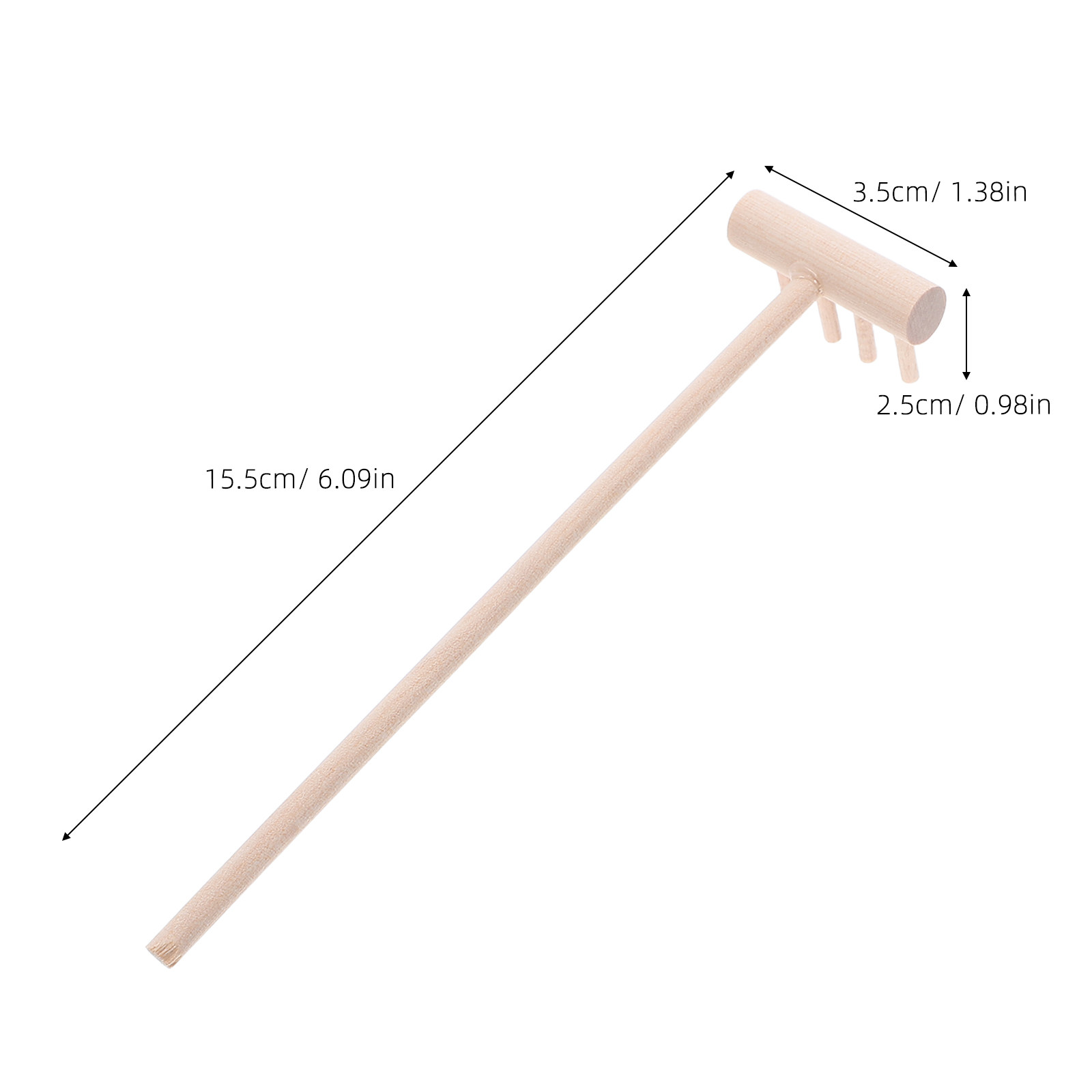 24Pcs Natural Wood Mini Sand R - Zen Gardening Tools ulasan dan harga