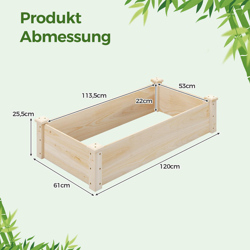 Raised Garden Bed Fir Wood Woo - Raised Bed Planter Box ulasan dan harga