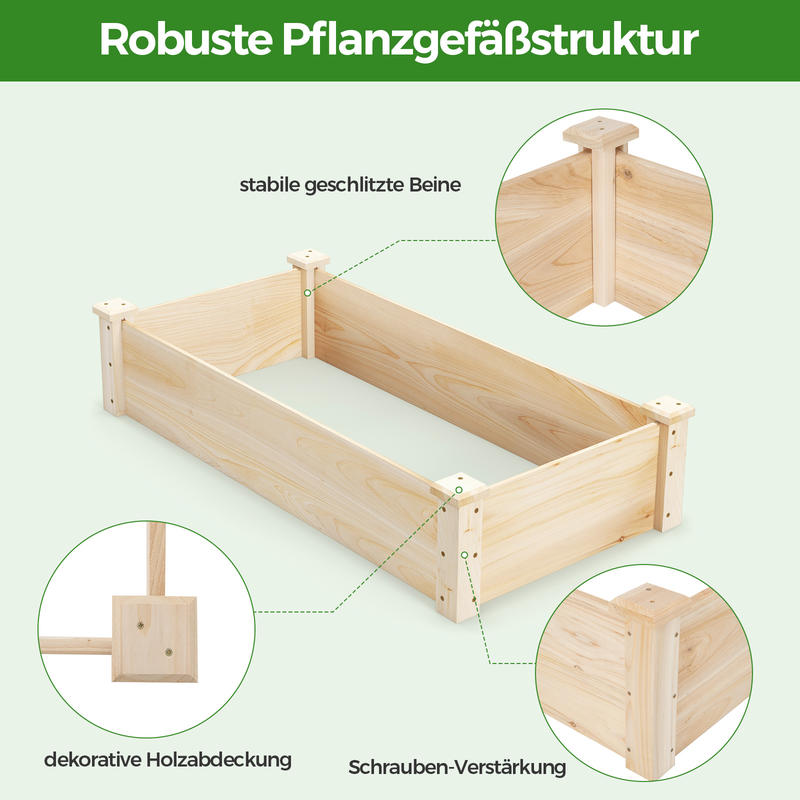 Raised Garden Bed Fir Wood Woo - Raised Bed Planter Box ulasan dan harga