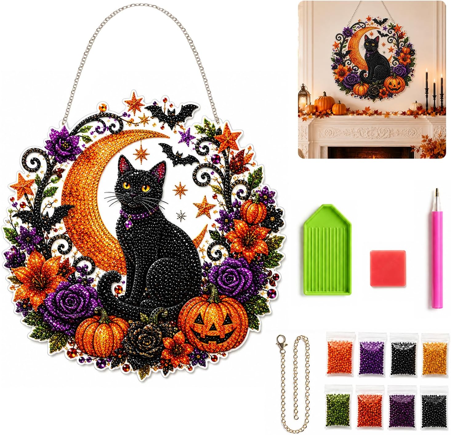 Halloween Pumpkins Diamond Art - Gardening Tools Diy ulasan dan harga