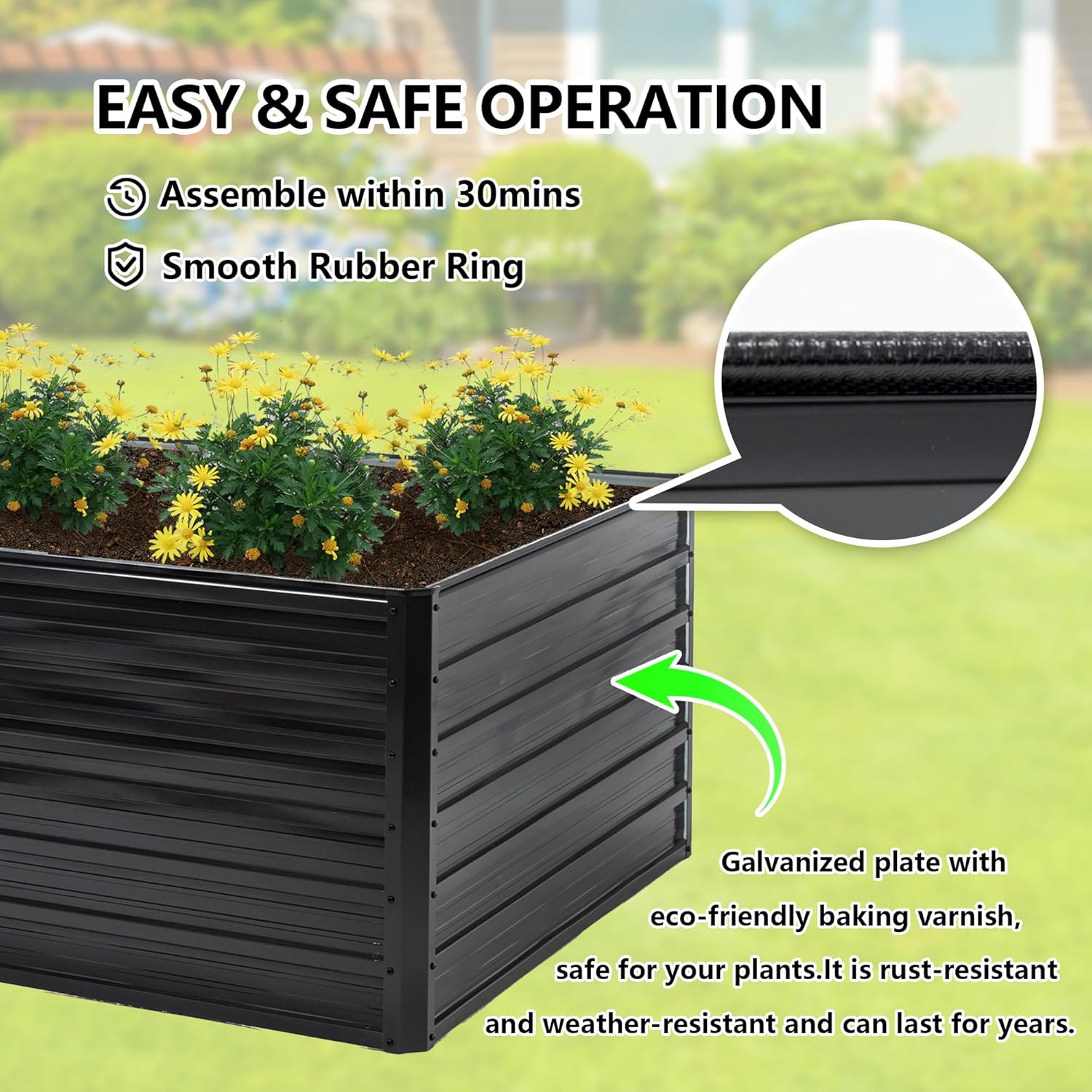 Galvanized Raised Garden Bed 8 - Raised Bed Planter Box ulasan dan harga