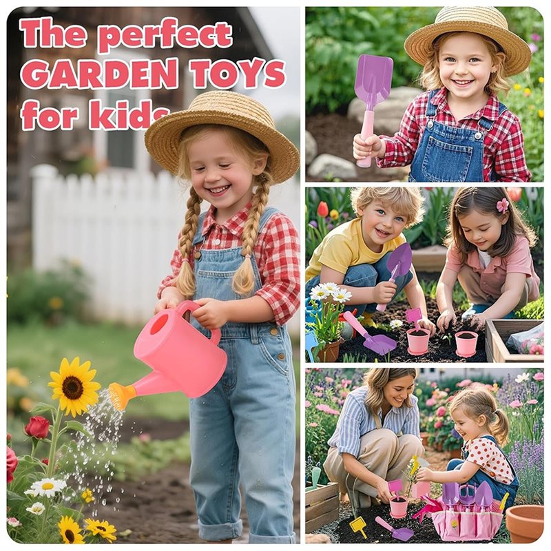 Superior-Kids Pink Gardening T - Gardening Tools Kit For Kids ulasan dan harga