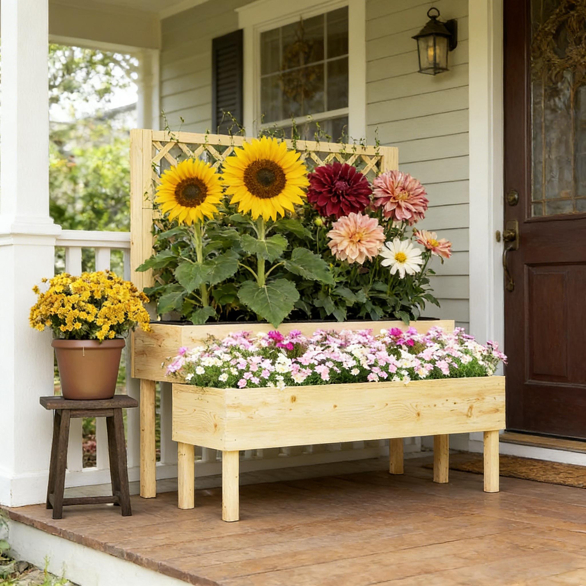 Patio Elevated Planter Box,Tre - Raised Bed Planter Box ulasan dan harga