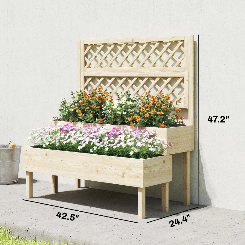 Patio Elevated Planter Box,Tre - Raised Bed Planter Box ulasan dan harga