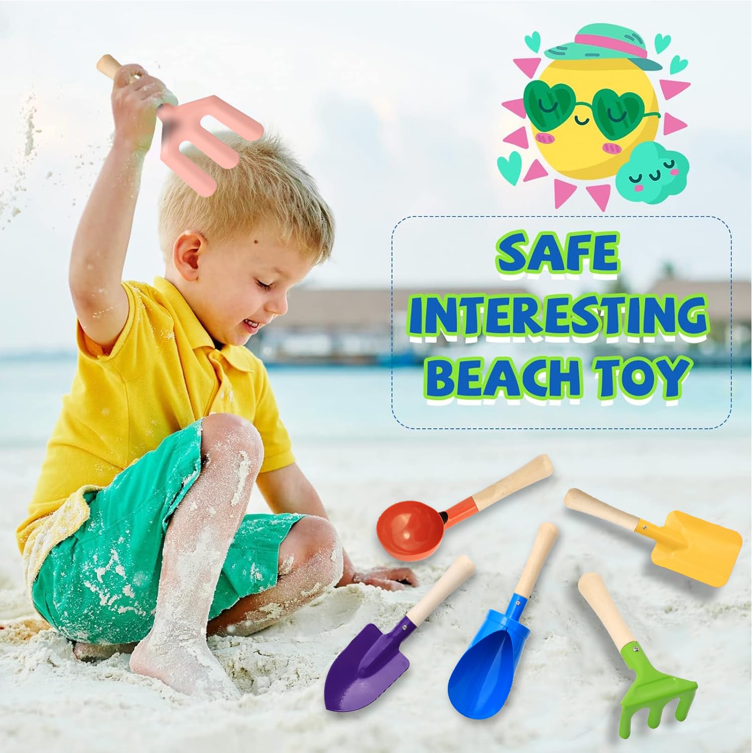 Colorful 6pcs Multifunctional  - Gardening Tools Kit For Kids ulasan dan harga