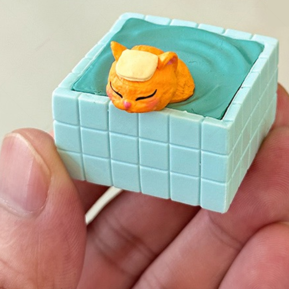 Mini Shower Cat Ornament Minia - Gardening Tools For 10 Year Olds ulasan dan harga