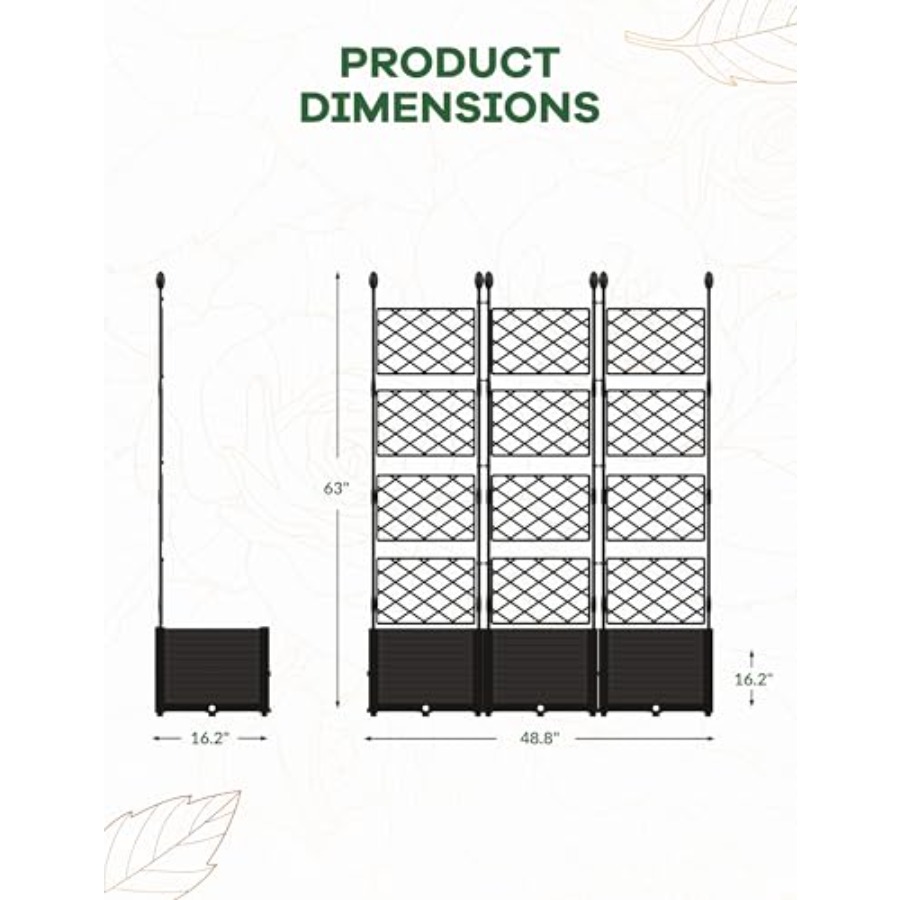 3PCS Modular Raised Garden Bed - Raised Bed Planter Box ulasan dan harga